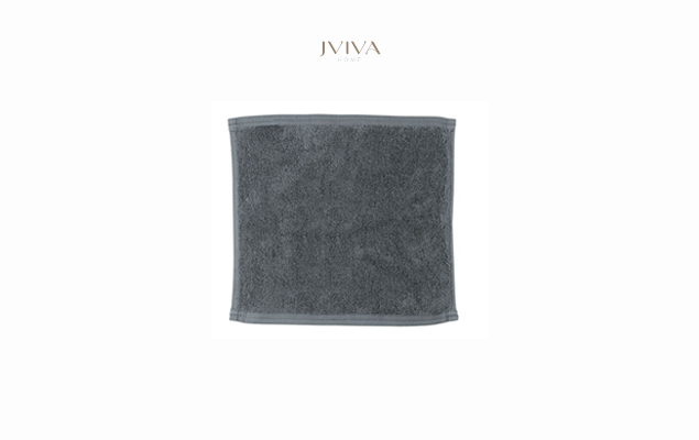 Jviva - ผ้าขนหนูคอตตอน ผ้าเช็ดหน้า/ผ้าเช็ดมือ (Hotel Collection) - สีเทา