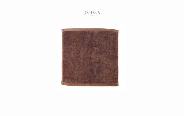 Jviva - ผ้าขนหนูคอตตอน ผ้าเช็ดหน้า/ผ้าเช็ดมือ  (Hotel Collection) - สีน้ำตาล