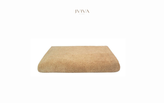 Jviva - ผ้าขนหนูคอตตอน ผ้าเช็ดตัว 27x54 นิ้ว (Hotel Collection) - สีเบจ
