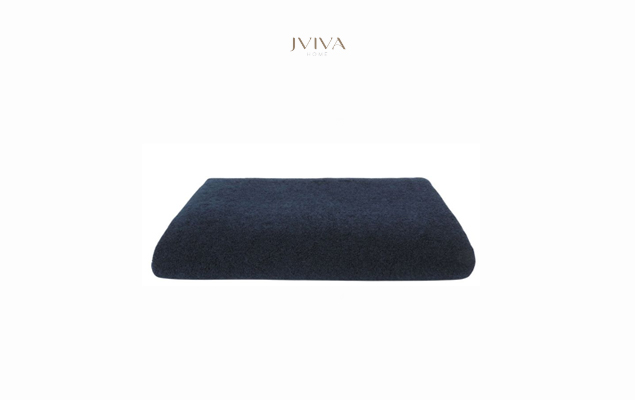 Jviva - ผ้าขนหนูคอตตอน ผ้าเช็ดตัว 27x54 นิ้ว (Hotel Collection) - สีกรมท่า