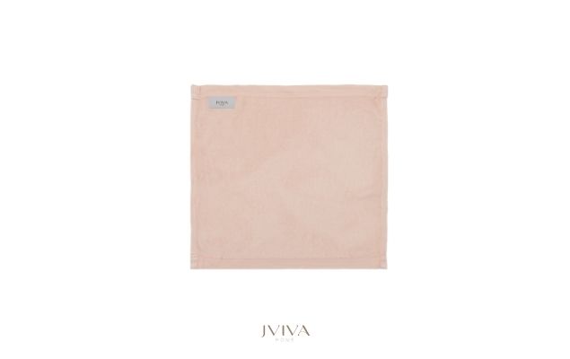 ผ้าเช็ดหน้าใยไผ่ 100% ขนาด 13x13 นิ้ว สีพีช Peach Puff
