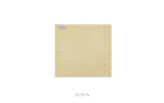 ผ้าเช็ดหน้าใยไผ่ 100% ขนาด 13x13 นิ้ว สีเหลือง Yellow Sundance