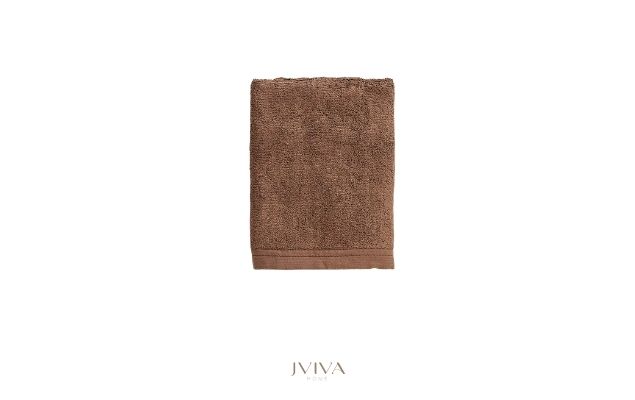 ผ้าเช็ดผมใยไผ่ 100% ขนาด 15x30 นิ้ว สีน้ำตาล Brown cocoa