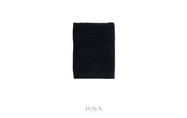 ผ้าเช็ดผมใยไผ่ 100% ขนาด 15x30 นิ้ว สีดำ Onyx Black