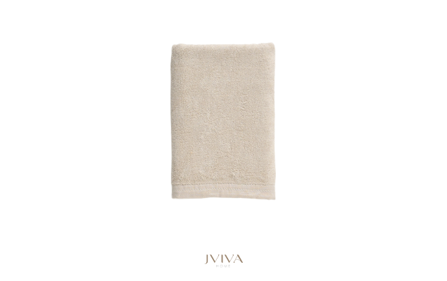 ผ้าเช็คตัวใยไผ่ 100% ขนาด 24x48 นิ้ว Size S สีเบจ Bone