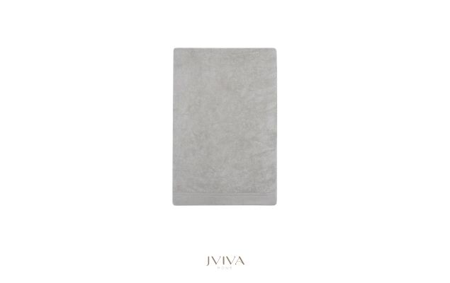 ผ้าเช็ดตัวใยไผ่ 100% ขนาด 27x54 นิ้ว Size M สีเทา Grey Silver