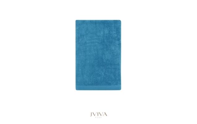 ผ้าเช็ดตัวใยไผ่ 100% ขนาด 27x54 นิ้ว Size M สีน้ำเงิน Blue Mosaic