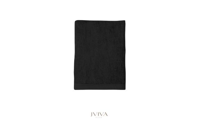 ผ้าเช็ดตัวใยไผ่ 100% ขนาด 27x54 นิ้ว Size M สีดำ Onyx Black