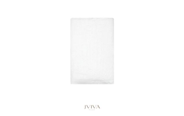 ผ้าเช็ดตัวใยไผ่ 100% ขนาด 27x60 นิ้ว Size L สีขาว White Crystal