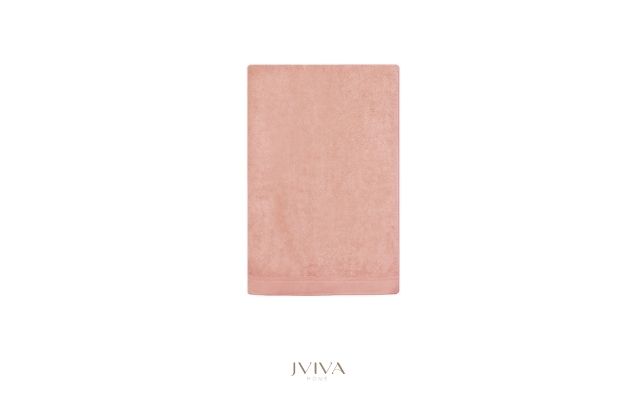 ผ้าเช็ดตัวใยไผ่ 100% ขนาด 27x60 นิ้ว Size L สีชมพู Pink Mellow Rose