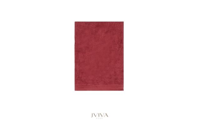 ผ้าเช็ดตัวใยไผ่ 100% ขนาด 27x60 นิ้ว Size L สีแดง Red Velvet