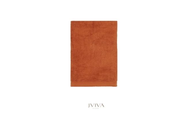 ผ้าเช็ดตัวใยไผ่ 100% ขนาด 27x60 นิ้ว Size L สีส้ม Burnt Orange