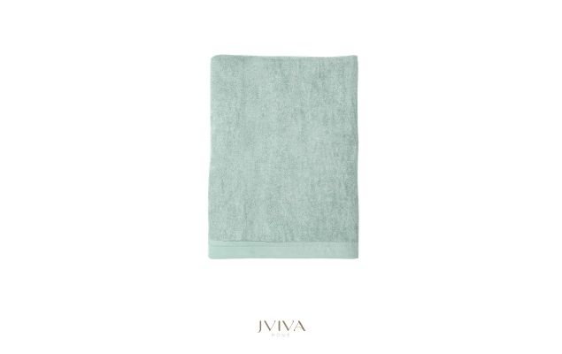 ผ้าเช็ดตัวใยไผ่ 100% ขนาด 27x60 นิ้ว Size L สีเขียว Shadow Green