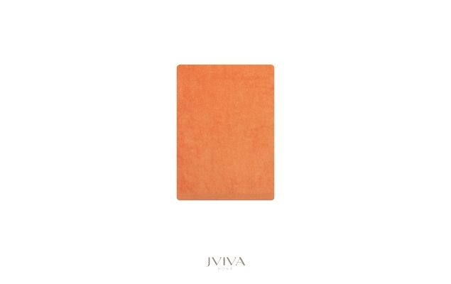 ผ้าขนหนูใยไผ่ 100% เช็ดหน้า/ผม 15x30 นิ้ว - BambooPure Collection ส้ม Orange Sherbet