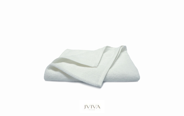 ผ้าขนหนูคอตตอน เช็ดผม 15x30 นิ้ว - Hotel Collection ขาว Pure White