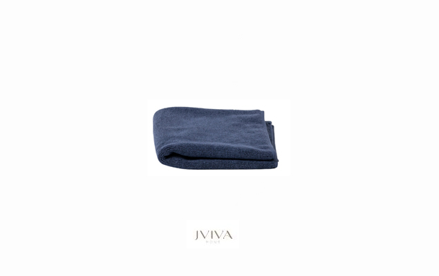 ผ้าขนหนูคอตตอน เช็ดหน้า 12x12 นิ้ว - CottonLuxe Collection_Plain กรมท่า Navy Peony