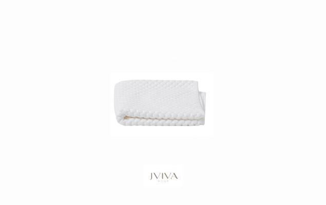 ผ้าขนหนูคอตตอน เช็ดหน้า 12x12 นิ้ว - CottonLuxe Collection_Dotted ขาว Crystal White