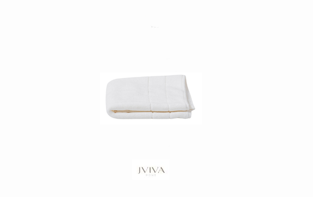 ผ้าขนหนูคอตตอน เช็ดหน้า 12x12 นิ้ว - CottonLuxe Collection_Parallel ขาว Crystal White