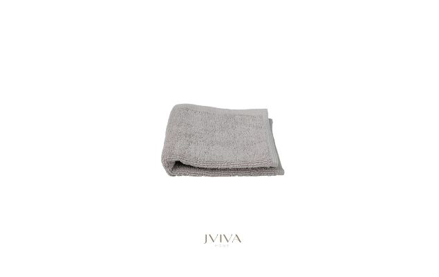 ผ้าขนหนูคอตตอน เช็ดหน้า 12x12 นิ้ว - CottonLuxe Collection_Plain เทา Ash Grey