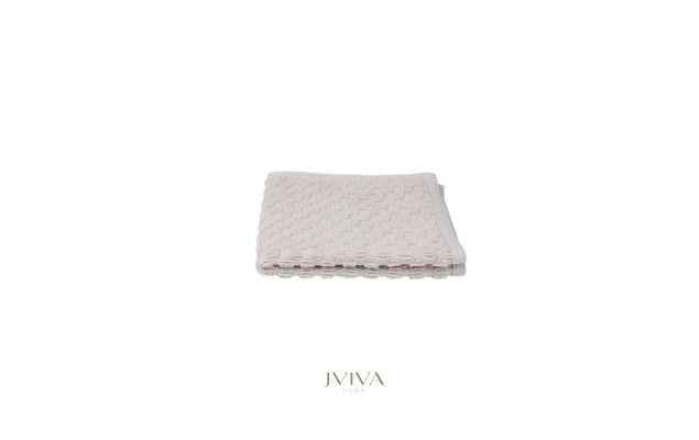 ผ้าขนหนูคอตตอน เช็ดหน้า 12x12 นิ้ว - CottonLuxe Collection_Dotted เทา Ash Grey