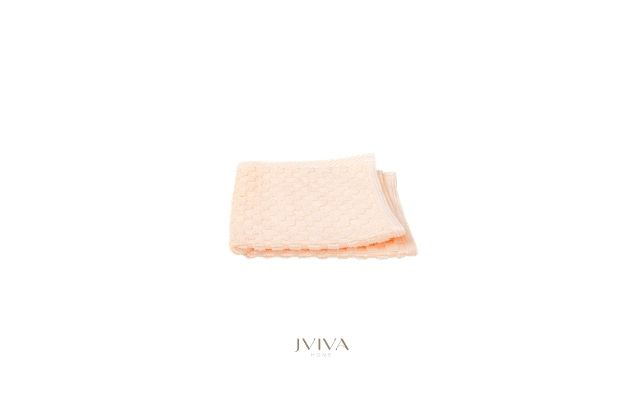 ผ้าขนหนูคอตตอน เช็ดหน้า 12x12 นิ้ว - CottonLuxe Collection_Dotted พีช Peach Apricot