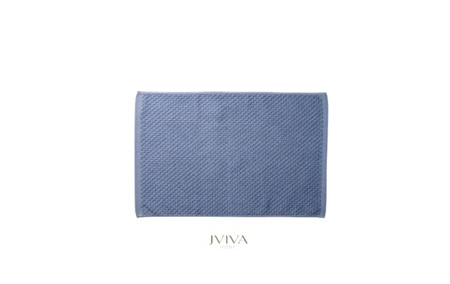 ผ้าเช็ดเท้าคอตตอน 18x28 นิ้ว - CottonLuxe Collection_Dotted ฟ้า Dusty Blue