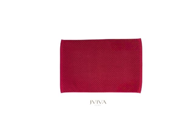 ผ้าเช็ดเท้าคอตตอน 18x28 นิ้ว - CottonLuxe Collection_Dotted แดง Red Berry