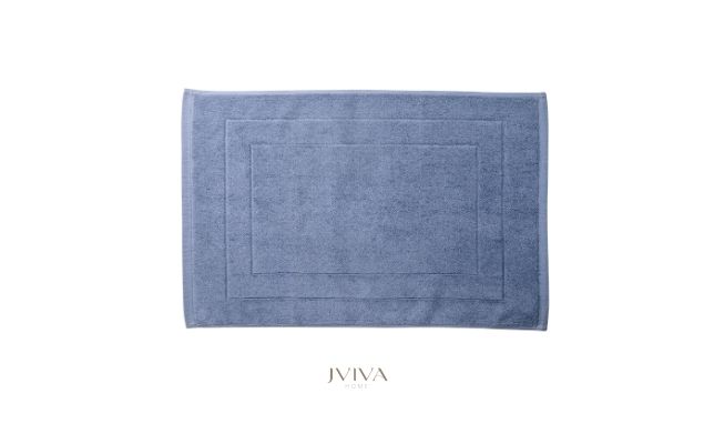 ผ้าเช็ดเท้าคอตตอน 18x28 นิ้ว - CottonLuxe Collection_Parallel ฟ้า Dusty Blue