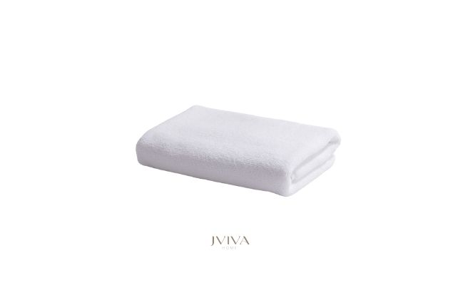 ผ้าขนหนูคอตตอน เช็ดตัว 27x54 นิ้ว - CottonLuxe Collection_Plain ขาว Crystal White