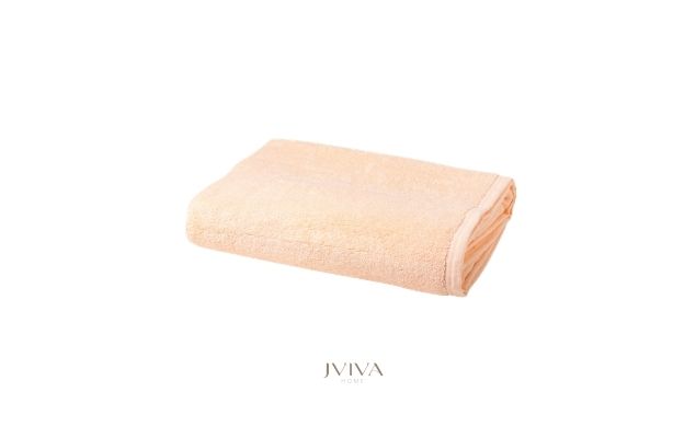 ผ้าขนหนูคอตตอน เช็ดตัว 27x54 นิ้ว - CottonLuxe Collection_Plain พีช Peach Apricot