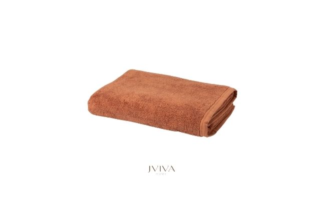 ผ้าขนหนูคอตตอน เช็ดตัว 27x54 นิ้ว - CottonLuxe Collection_Plain ส้ม Caramel Orange