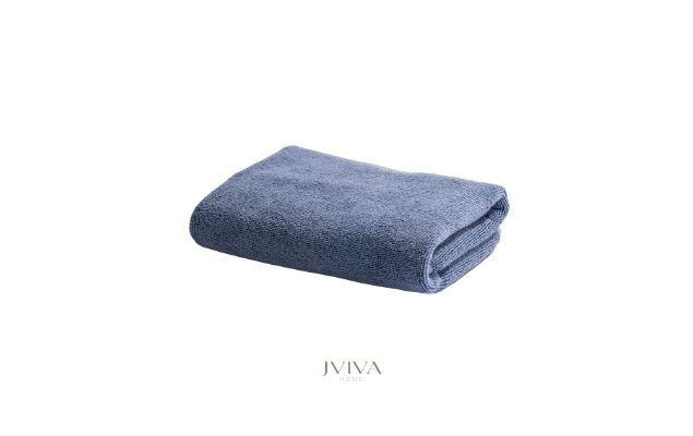 ผ้าขนหนูคอตตอน เช็ดตัว 27x54 นิ้ว - CottonLuxe Collection_Plain ฟ้า Dusty Blue