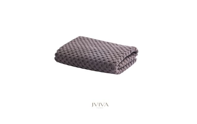 ผ้าขนหนูคอตตอน เช็ดตัว 27x54 นิ้ว - CottonLuxe Collection_Dotted น้ำตาล BrownStone