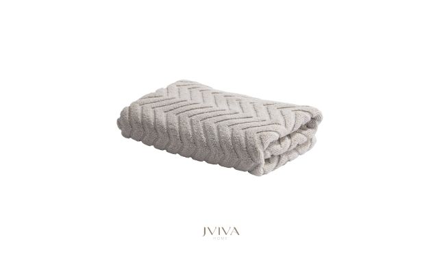 ผ้าขนหนูคอตตอน เช็ดตัว 27x54 นิ้ว - CottonLuxe Collection_Chevron เขียว Green Seasalt