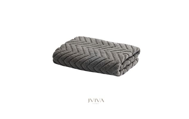 ผ้าขนหนูคอตตอน เช็ดตัว 27x54 นิ้ว - CottonLuxe Collection_Chevron เขียว Sage Green