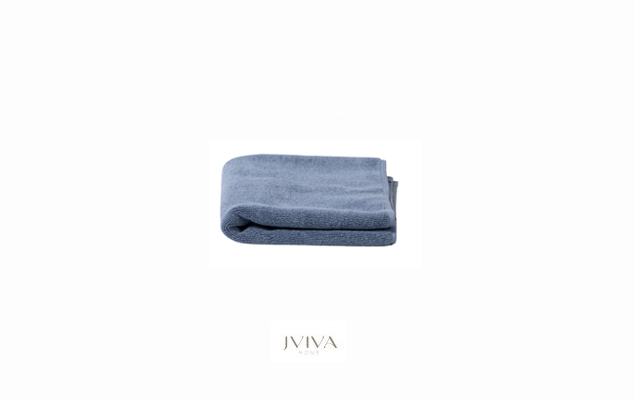 ผ้าขนหนูคอตตอน เช็ดหน้า 12x12 นิ้ว - CottonLuxe Collection_Plain ฟ้า Dusty Blue
