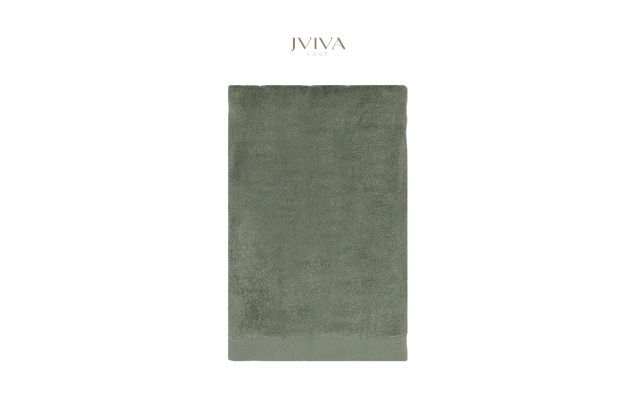 ผ้าเช็คหน้าใยไผ่ 100% ขนาด 13x13 นิ้ว สีเขียว Green Sage