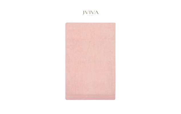 ผ้าเช็คตัวใยไผ่ 100% ขนาด 27x60 นิ้ว Size L สีชมพู Rose Quartz