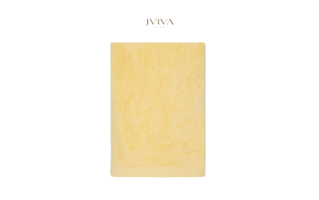 ผ้าเช็คตัวใยไผ่ 100% ขนาด 27x60 นิ้ว Size L สีเหลือง Yellow Sundance